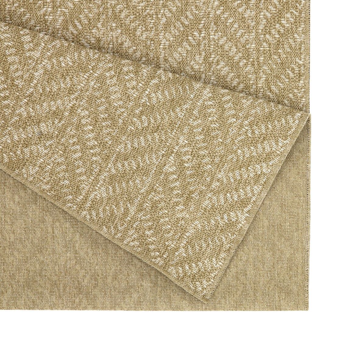 Light Brown Flatweave Chevron Area Rug